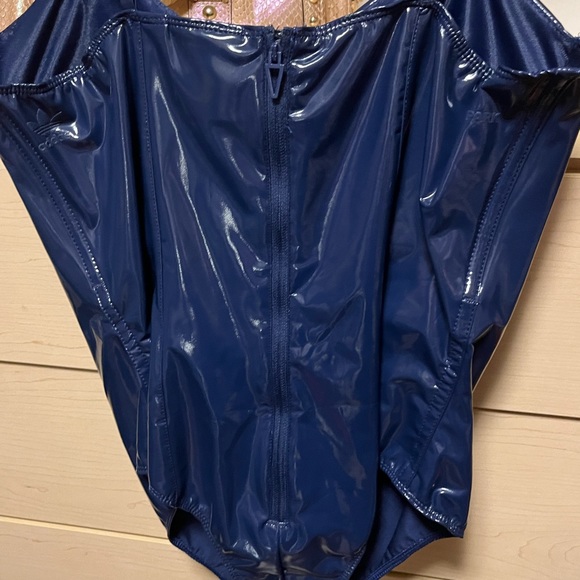 💎 NWT Ivy Park x Adidas Dark Blue latex bodysuit, 1X, never worn, sexy! 💎 NWT - Picture 5 of 7